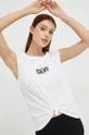 λευκό Βαμβακερό Top DKNY