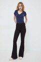 G-Star tricou din bumbac D21314.4107 bleumarin AA00