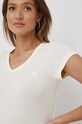 Pamučna majica G-Star Raw bež D21314.4107
