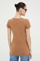 Odzież G-Star t-shirt bawełniany D21314.B059 brązowy