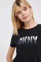μαύρο Μπλουζάκι DKNY
