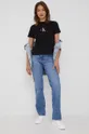 Bombažen t-shirt Calvin Klein Jeans črna