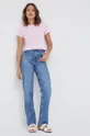 Calvin Klein Jeans t-shirt bawełniany J20J219003.9BYY różowy