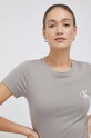 Bavlněné tričko Calvin Klein Jeans 2-pack J20J219734.9BYY hnědá