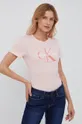 różowy Calvin Klein Jeans t-shirt bawełniany J20J218996.9BYY