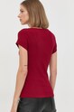Odzież Guess t-shirt KARLEE W2YP24.KBCO2 bordowy