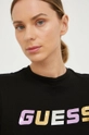 czarny Guess t-shirt bawełniany