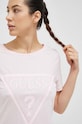 Guess t-shirt bawełniany ADELE różowy V2YI07.K8HM0