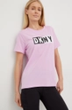 фіолетовий Футболка Dkny