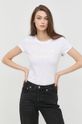 biały Armani Exchange t-shirt bawełniany 6LYT12.YJ6QZ Damski