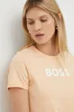 pomarańczowy BOSS t-shirt bawełniany 50472255