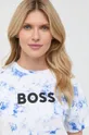 niebieski BOSS t-shirt bawełniany 50472287