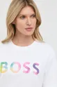 Βαμβακερό μπλουζάκι BOSS Γυναικεία