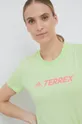 зелений Бавовняна футболка adidas TERREX HE1645