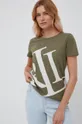 zielony Lauren Ralph Lauren t-shirt 200872038003