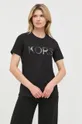 μαύρο Βαμβακερό μπλουζάκι MICHAEL Michael Kors Γυναικεία
