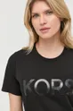 czarny MICHAEL Michael Kors t-shirt bawełniany MU250T297J