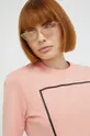 ροζ Βαμβακερό μπλουζάκι Love Moschino