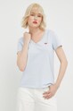 Bombažna kratka majica Levi's Bombaž modra 85341.0032