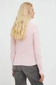 Βαμβακερή μπλούζα με μακριά μανίκια Levi's ροζ