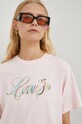 Levi's tricou din bumbac roz A0345.0036