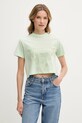 Дрехи Памучна тениска Guess ADELE V2YI06.K8HM0 зелен
