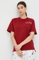 bordowy Puma t-shirt bawełniany x VOGUE Damski