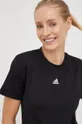 μαύρο Μπλουζάκι προπόνησης adidas Γυναικεία