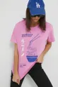 ροζ Βαμβακερό μπλουζάκι Only