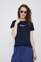 Odjeća Pamučna majica Pepe Jeans PL505292.594 mornarsko plava
