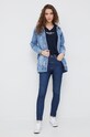 Бавовняна футболка Pepe Jeans PL505294.594 темно-синій AW22