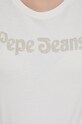 Pepe Jeans tricou din bumbac PL505296.808 bej