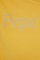 Βαμβακερό μπλουζάκι Pepe Jeans PL505296.098 κίτρινο