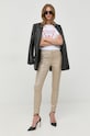 Βαμβακερό μπλουζάκι Guess W2BI69.K8FQ1 λευκό NC24