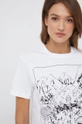 biały PS Paul Smith t-shirt bawełniany