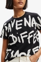 Desigual t-shirt bawełniany czarny