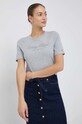 Bavlněné tričko Tommy Hilfiger šedá WW0WW36135.9BYY