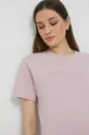 ροζ Βαμβακερό μπλουζάκι Fila