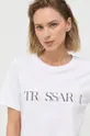 λευκό Βαμβακερό μπλουζάκι Trussardi