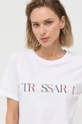 biały Trussardi t-shirt bawełniany