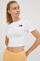 The North Face t-shirt tessuto elasticizzato bianco NF0A55AOFN41