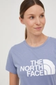 niebieski The North Face t-shirt bawełniany