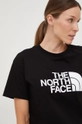 fekete The North Face pamut póló