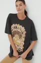 γκρί Βαμβακερό μπλουζάκι Billabong Γυναικεία