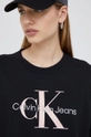 czarny Calvin Klein Jeans t-shirt bawełniany