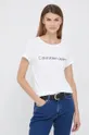 Βαμβακερό μπλουζάκι Calvin Klein Jeans γκρί
