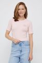 pastelowy różowy Calvin Klein Jeans t-shirt
