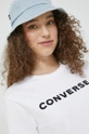 biały Converse t-shirt bawełniany