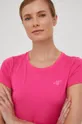 rózsaszín 4F edzős póló