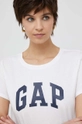 biały GAP t-shirt bawełniany